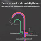 Torneira Gourmet Monocomando com Filtro e Jato Extensível Dourada