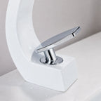 Torneira para Banheiro Monocomando Luxury Branco Quente e Fria