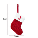 Meia de Natal Personalizada com Letra Inicial