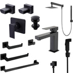 Torneira Banheiro Conjunto Completo Banheiro Black Elegance 11 Itens