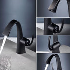 Torneira Para Banheiro Monocomando Com Misturador Minimalista Moderna Satin