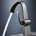 Torneira Para Banheiro Monocomando Com Misturador Minimalista Moderna Satin