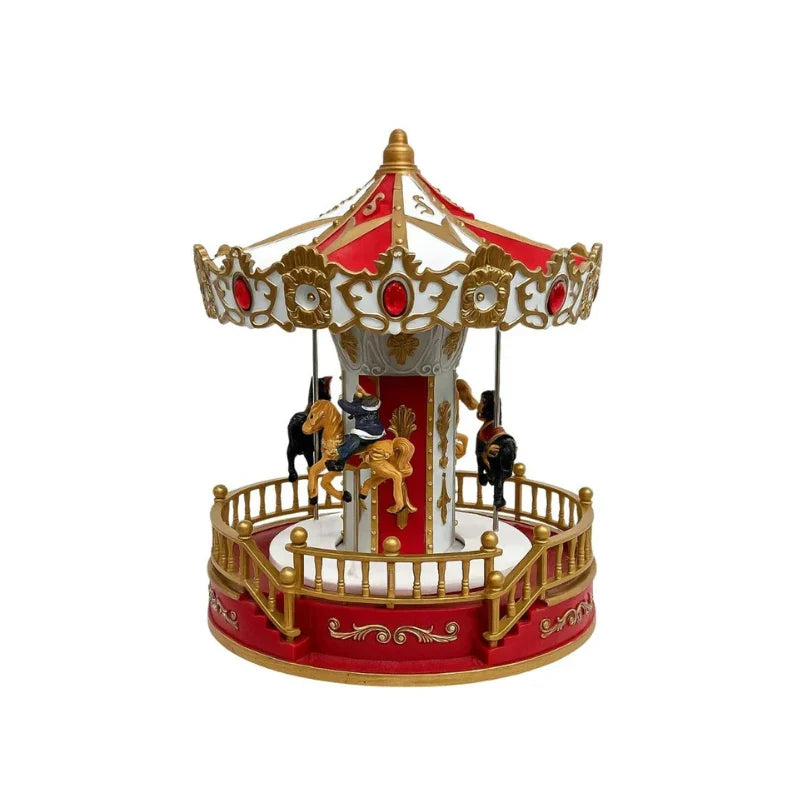 Carrossel de Natal Musical com Luz LED