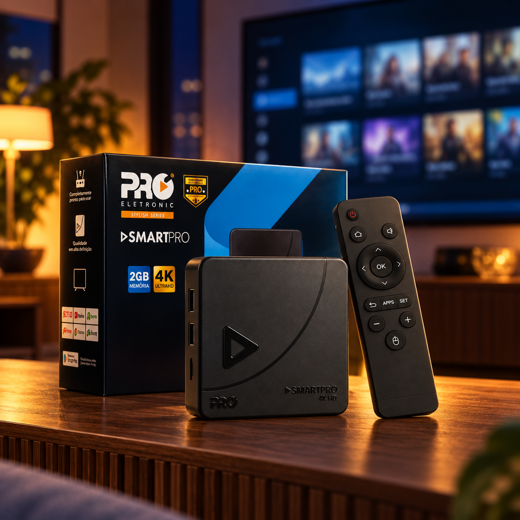 Smart PRO 4K HD Proeletronic - Homologado pela Anatel