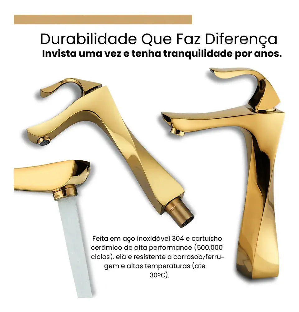 Torneira Gourmet Para Banheiro Monocomando - Trento