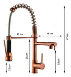 Torneira Gourmet Cozinha com Extensor Rose Quente e Fria