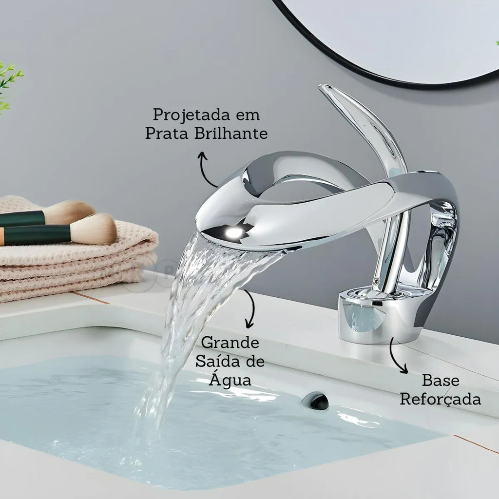 Torneira Para Banheiro Monocomando AquaElite Cromado
