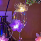 Cordão de Luzes de Natal LED com Flores