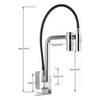 Torneira Para Cozinha Com Filtro Gourmet Modelo 2 em 1 Com Misturador Cromado