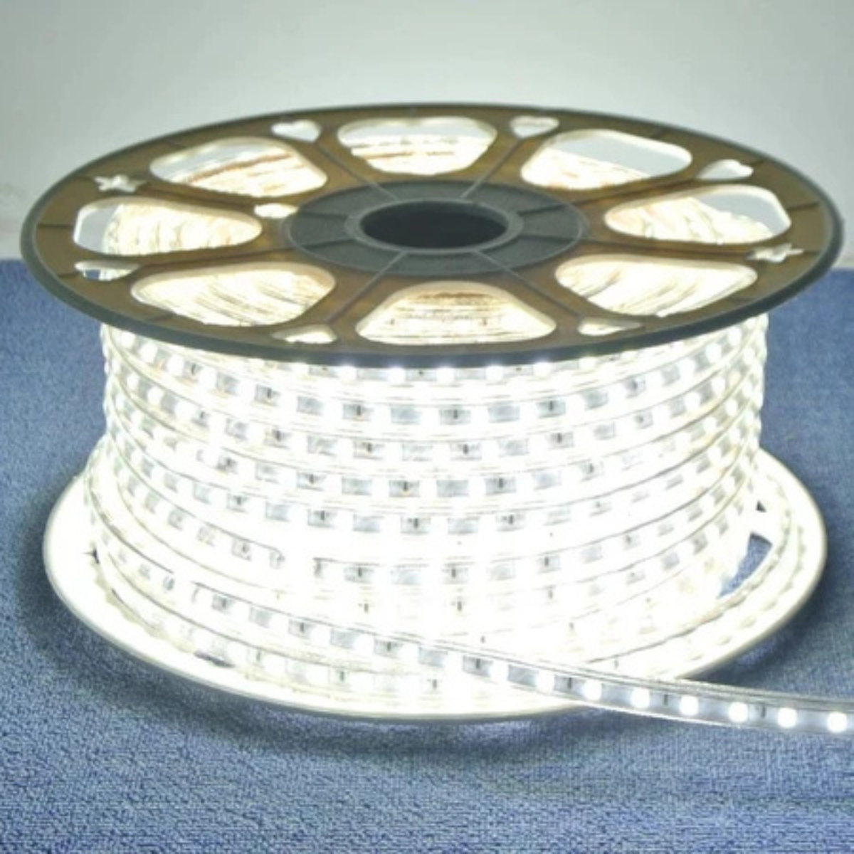 1 a 10 Metros Mangueira Fita de Led 5050 Branco Quente ou Frio 110v ou 220v + conector Fonte Rabicho