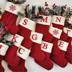 Meia de Natal Personalizada com Letra Inicial