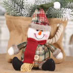Bonecos de Pelúcia Natalinos: Papai Noel, Neve e Alce