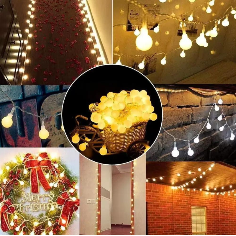 Varal de Luzes de Natal LED USB de 1,5m a 12m