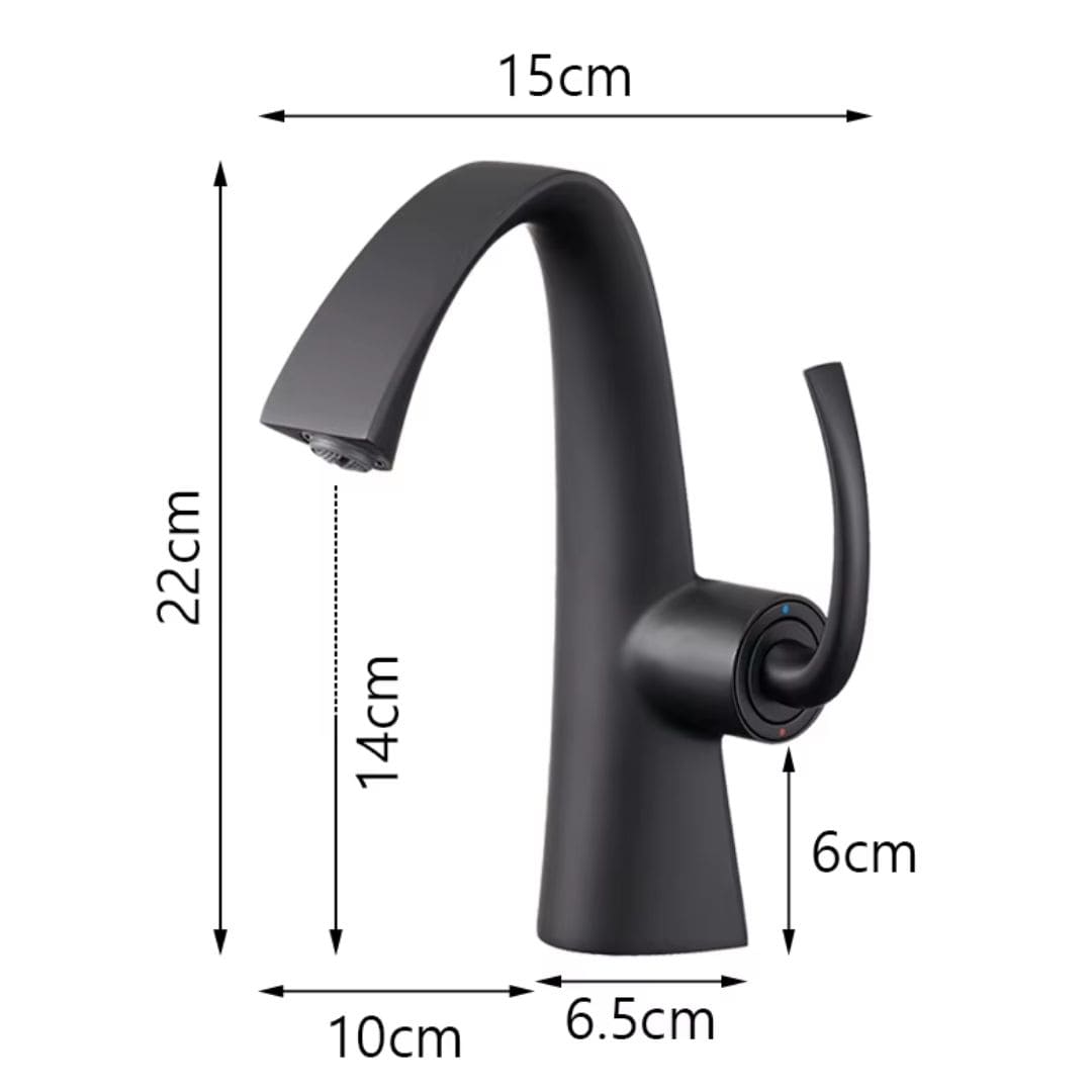 Torneira Para Banheiro Monocomando Com Misturador Minimalista Moderna Satin