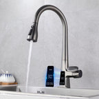 Torneira Para Cozinha Gourmet Monocomando Com Sensor Temperatura Rotação 360°
