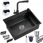 Cuba Pia Dourada Inox 304 Gourmet Cozinha 60x45 Com Torneira Escovado E Acessórios