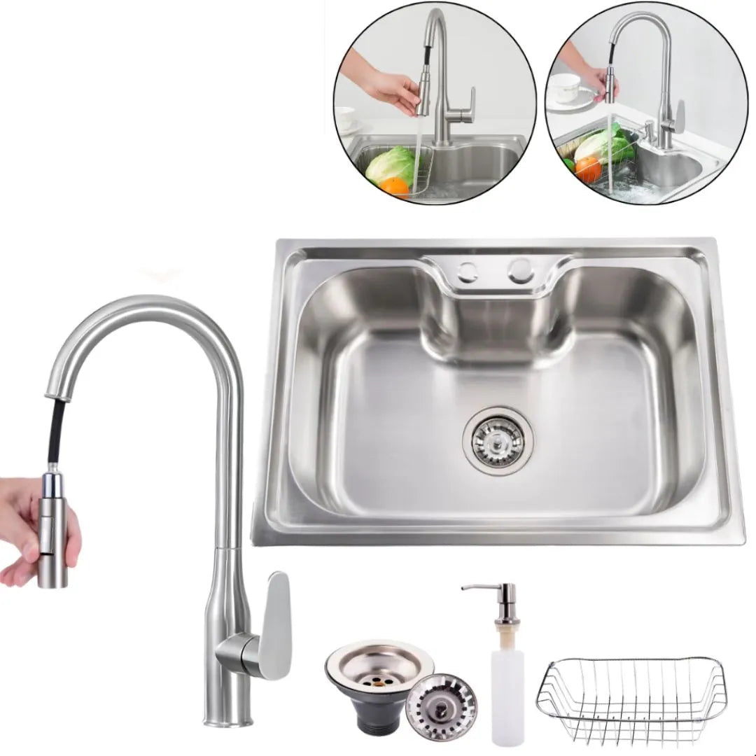 Torneira Gourmet Monocomando Para Cozinha Modelo Com Jato Extensível