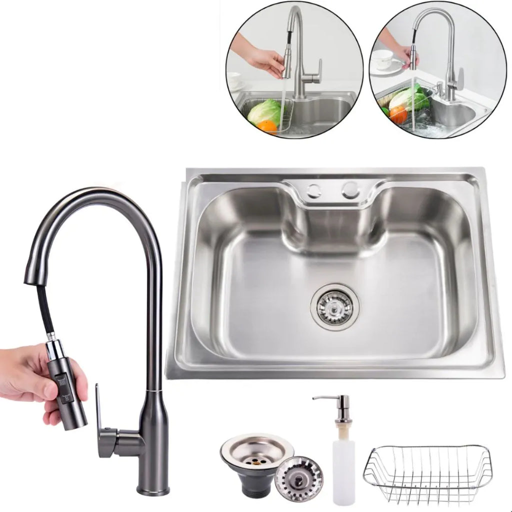 Torneira Gourmet Monocomando Para Cozinha Modelo Com Jato Extensível