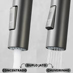 Torneira Gourmet Monocomando Para Cozinha Modelo Com Jato Extensível