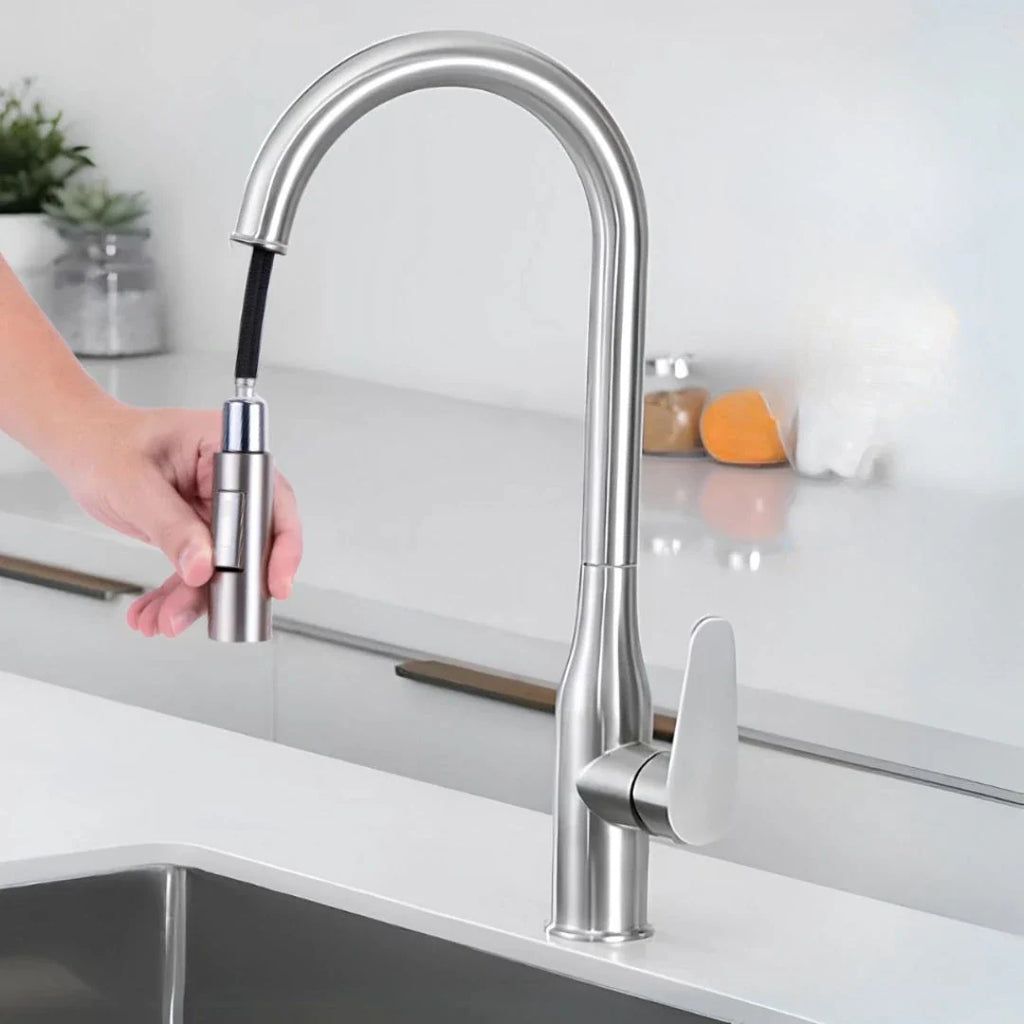 Torneira Gourmet Monocomando Para Cozinha Modelo Com Jato Extensível