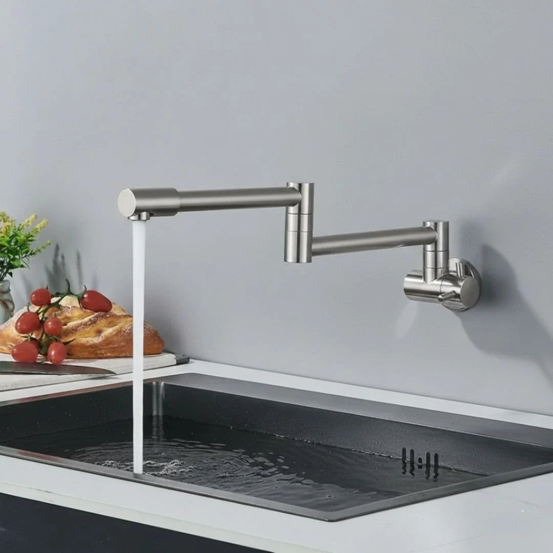 Torneira De Parede Para Cozinha Rotação 360°