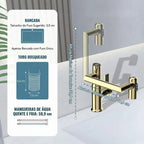 Torneira Monocomando Para Banheiro Com Rotação 360 e Display Digital Modelo Axis Elite