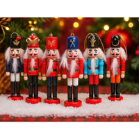 Kit Soldados Quebra-Nozes de Natal em Madeira