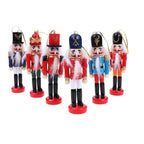 Kit Soldados Quebra-Nozes de Natal em Madeira