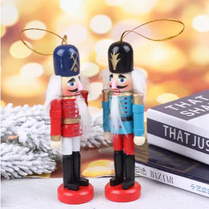 Kit Soldados Quebra-Nozes de Natal em Madeira