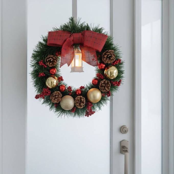 Guirlanda de Natal de Luxo Reforçada para Porta