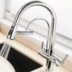 Torneira Para Cozinha Gourmet Monocomando Dupla Função Filtro Jato Extensível