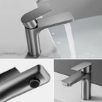 Torneira Monocomando Para Banheiro Lavabo Luxo Inox Modelo Louise