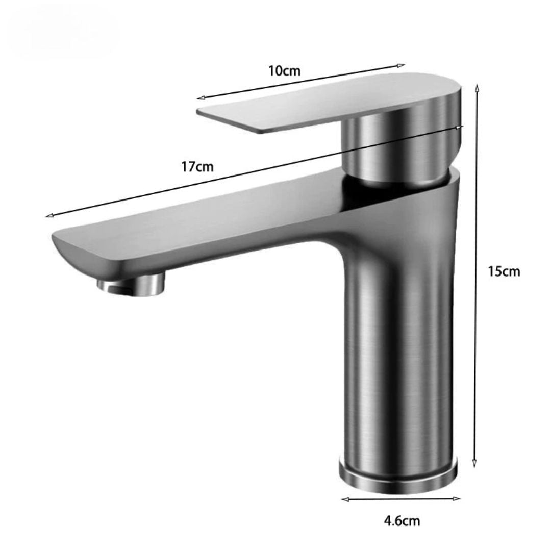 Torneira Monocomando Para Banheiro Lavabo Luxo Inox Modelo Louise