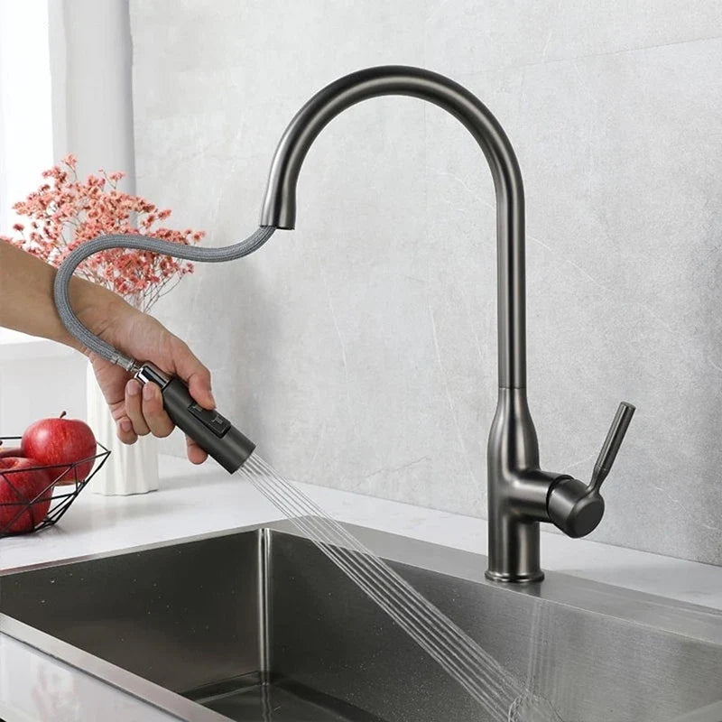 Torneira Gourmet Monocomando Para Cozinha Modelo Com Jato Extensível