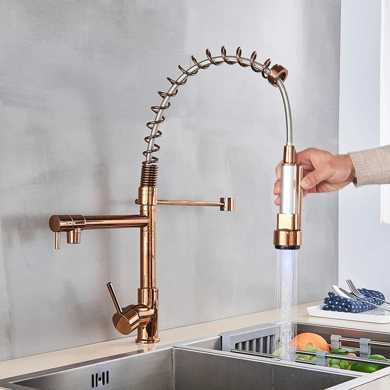 Torneira Para Cozinha Gourmet Monocomando Com LED Safira