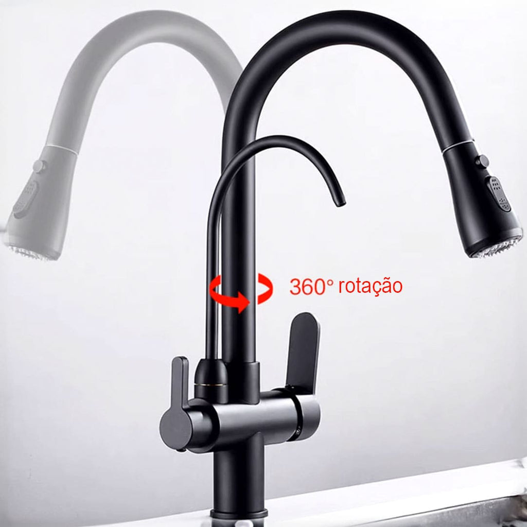 Torneira Touch Monocomando Para Cozinha Gourmet Com Filtro