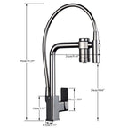 Torneira Para Cozinha Com Filtro Gourmet Modelo 2 em 1 Com Misturador