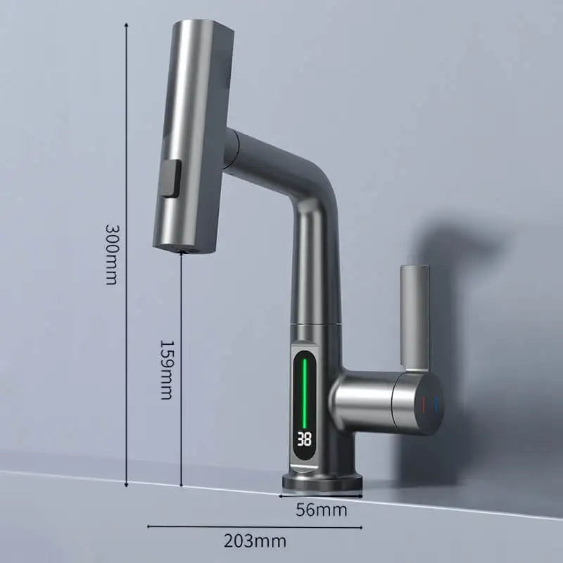 Torneira Para Banheiro Monocomando Digital Cascata