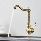 Torneira Monocomando Banheiro Antique Dourado Escovado Tipo 3