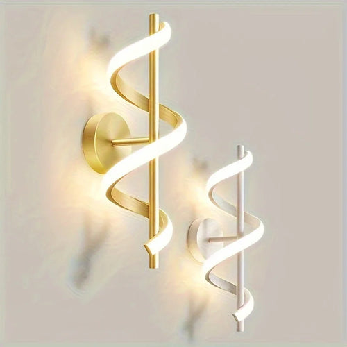 Arandela Espiral Led com 3 Cores para Quarto Sala e Corredor Aquavera