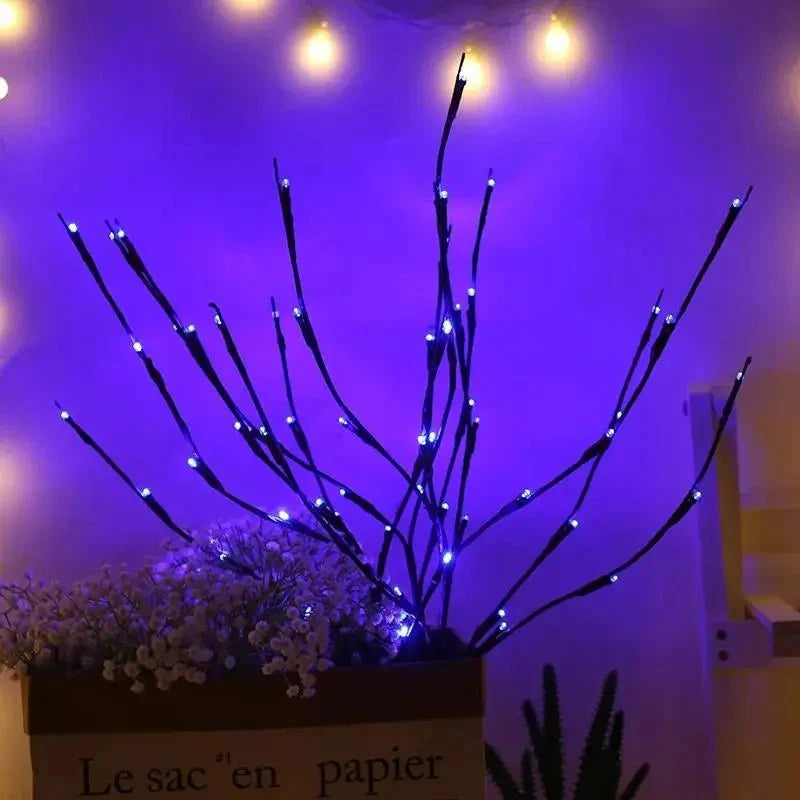 Árvore de Natal de Galhos Iluminados com LED
