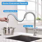 Torneira Monocomando para Cozinha Touch 360 Cromado Brilhante