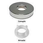 Torneira Banheiro Redonda Bica Fixa 1/4 Volta Metal