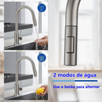 Torneira Para Cozinha Gourmet Monocomando Extensível Inox
