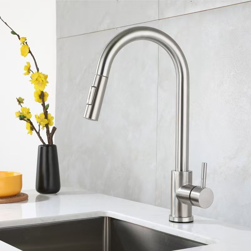 Torneira Para Cozinha Gourmet Monocomando Extensível Inox