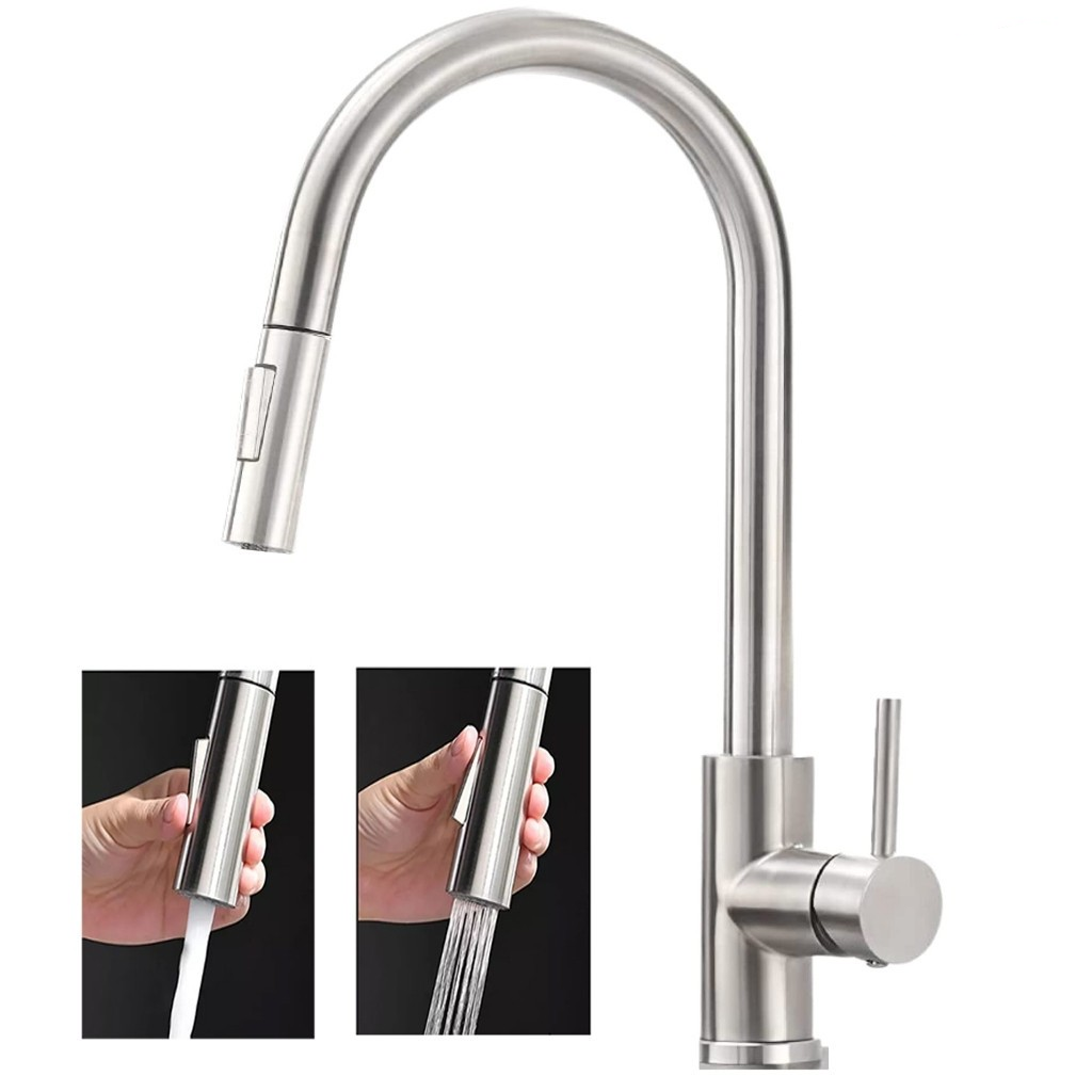 Torneira Para Cozinha Gourmet Monocomando Extensível Inox