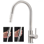 Torneira Para Cozinha Gourmet Monocomando Extensível Inox