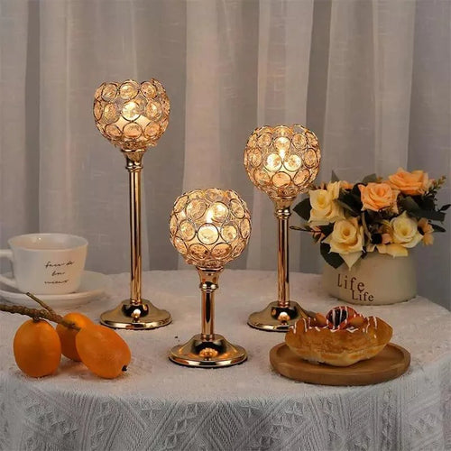 Candelabro Decorativo de Luxo para Velas e Iluminação Elegante Aquavera