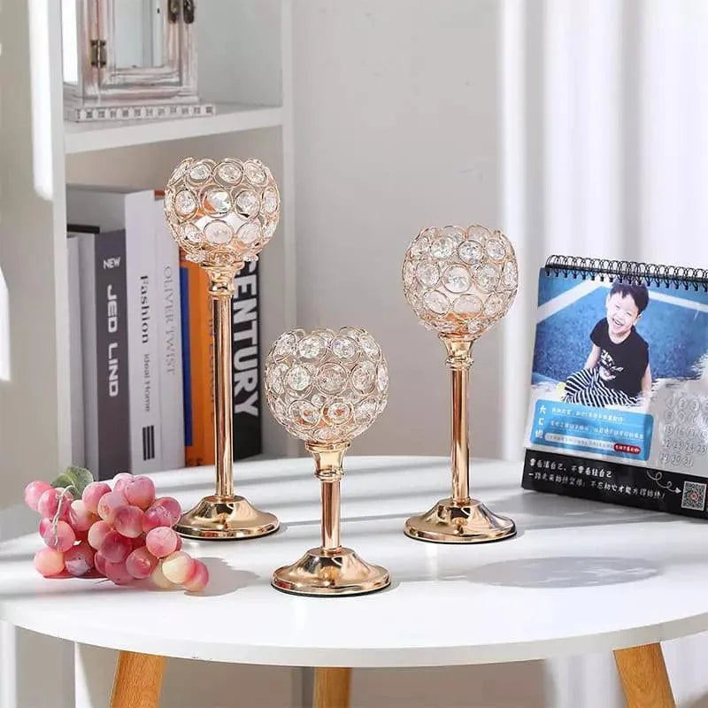 Candelabro Decorativo de Luxo para Velas e Iluminação Elegante Aquavera