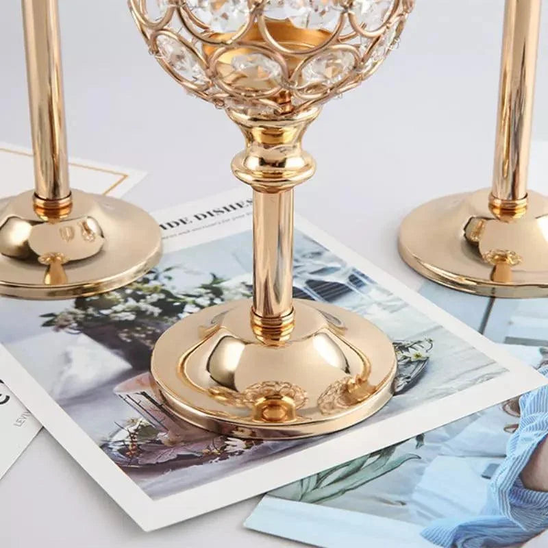 Candelabro Decorativo de Luxo para Velas e Iluminação Elegante Aquavera